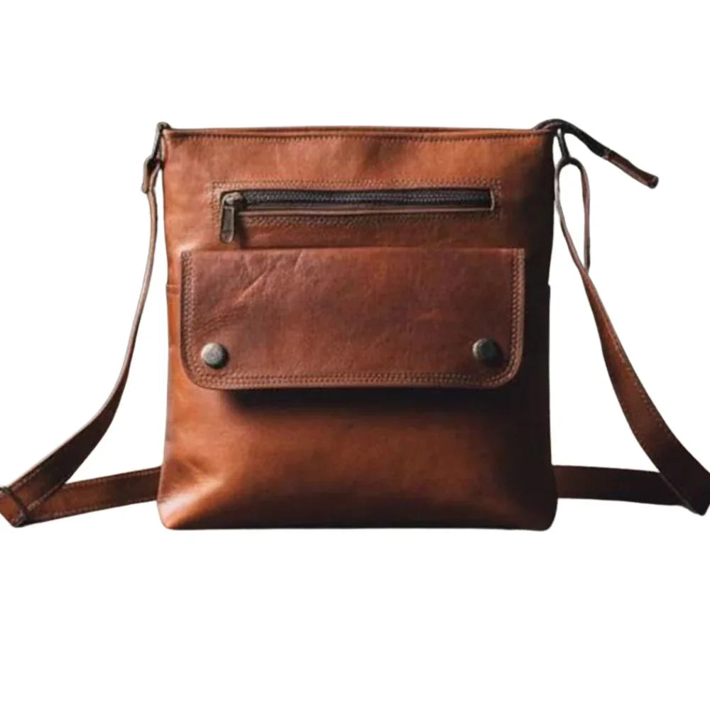 Men’s Vintage Handmade Leather Crossbody Bag