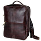 Men’s 16-Inch Vintage Brown Leather Laptop Backpack