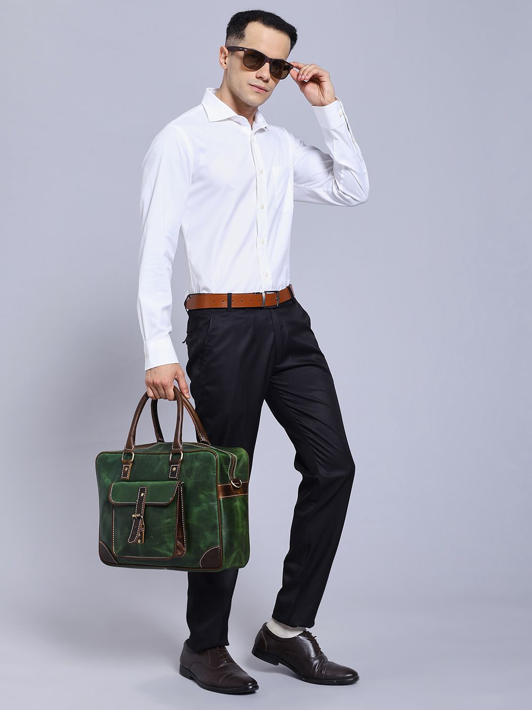 Montexoo Hamilton Leather Bag – Green