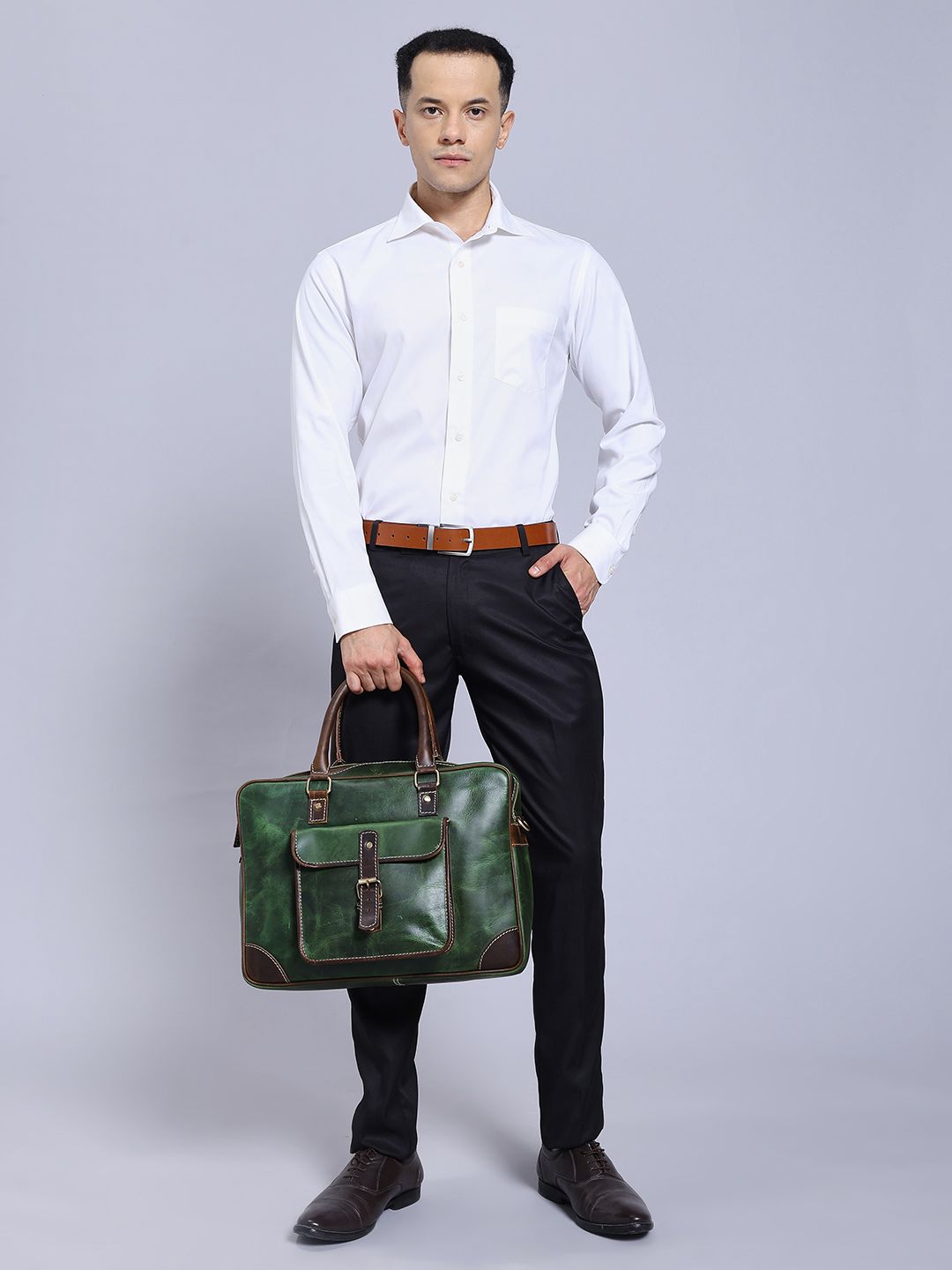 Montexoo Hamilton Leather Bag – Green