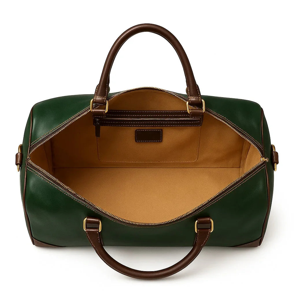 Montexoo TrailX Men’s Leather Travel Duffle Bag – Green