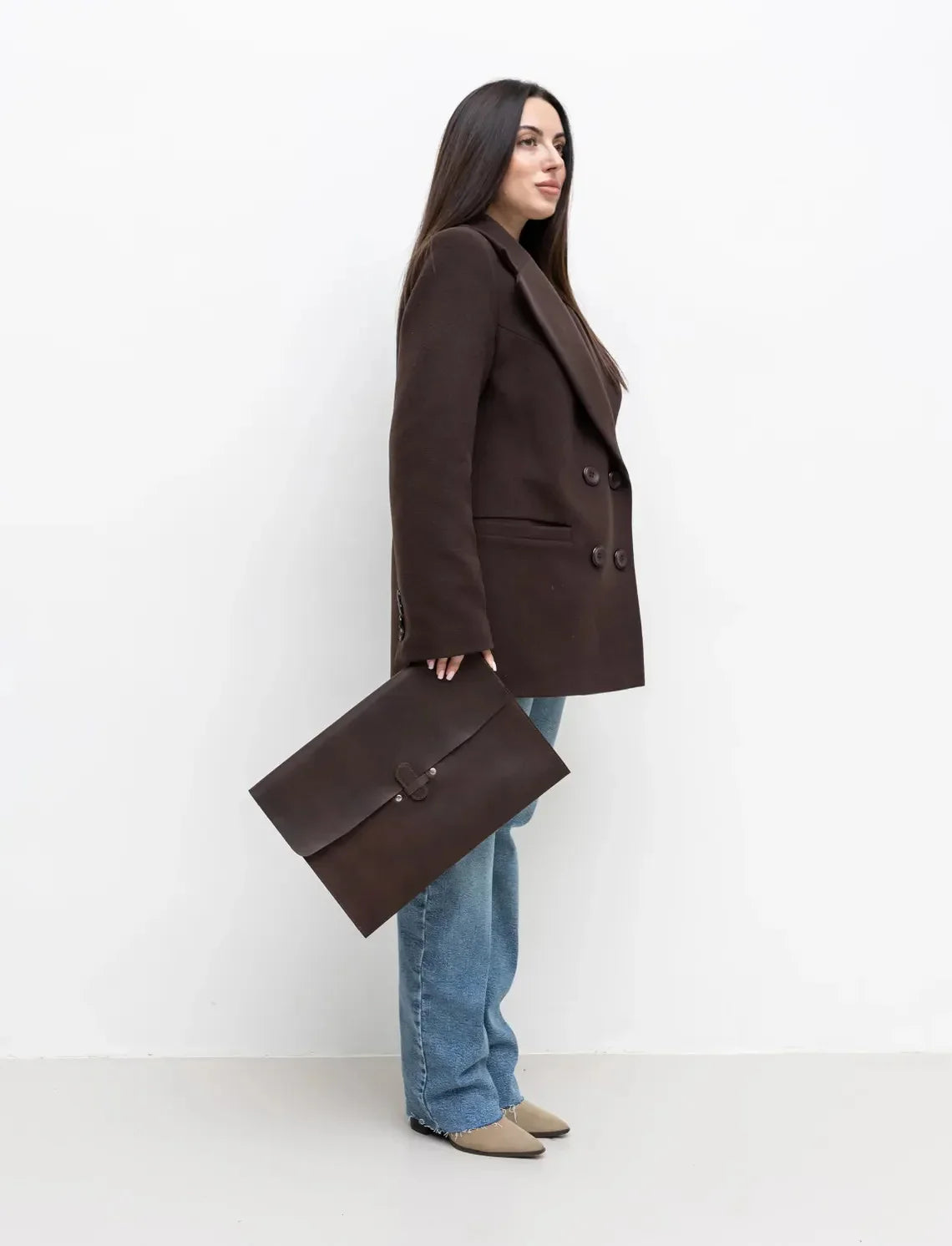 Premium Leather Laptop Sleeve Bag