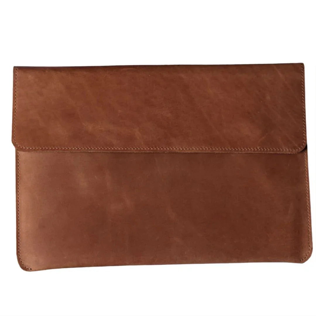 Premium Slim Leather MacBook Case – Brown