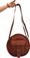 Round Vintage Leather Crossbody Sling Bag