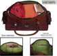 Rustic Charm Vintage Leather Travel Duffle Bag