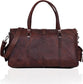 Rustic Charm Vintage Leather Travel Duffle Bag