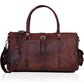 Rustic Charm Vintage Leather Travel Duffle Bag