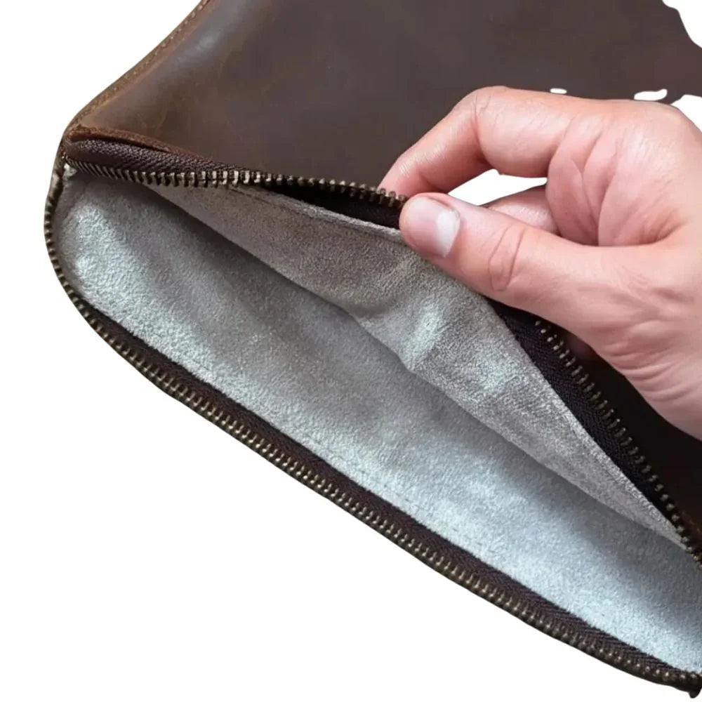Slim Full-Grain Leather MacBook Sleeve & Laptop Case