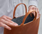 Streamlined Leather Laptop Sleeve with Zipper