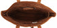 Stylish Women's Large Brown Leather Bucket Tote