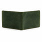 Hunter Green Full Grain Leather Slim Wallet for Men – VerdeX Bifold Design