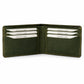 Hunter Green Full Grain Leather Slim Wallet for Men – VerdeX Bifold Design