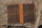 Vintage Buff Leather Passport Case