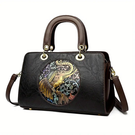 Vintage Floral Crossbody Bag