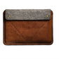 Vintage Genuine Leather Laptop Sleeve with Touch Button