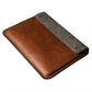 Vintage Genuine Leather Laptop Sleeve with Touch Button