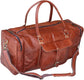 Vintage Handmade Genuine Leather Travel Duffel Bag