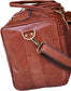 Vintage Handmade Genuine Leather Travel Duffel Bag