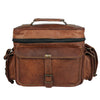 Vintage Leather Camera Bag – DSLR Shoulder Messenger Satchel