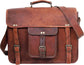 Vintage Leather Laptop Messenger & Crossbody Bag