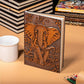 Vintage RedBronze Elephant Design Journal Embossed Hardcover Travel Notebook