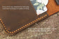 Vintage Buff Leather Passport Case