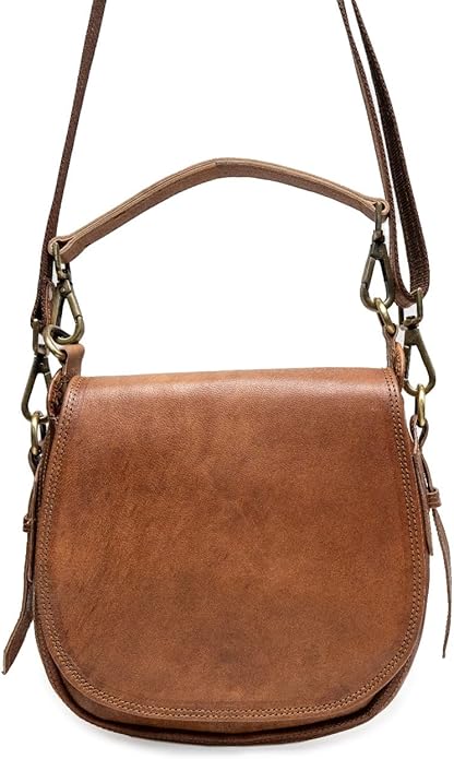 Women's Small Leather Crossbody Purse – Vintage Shoulder & Travel Sling Bag