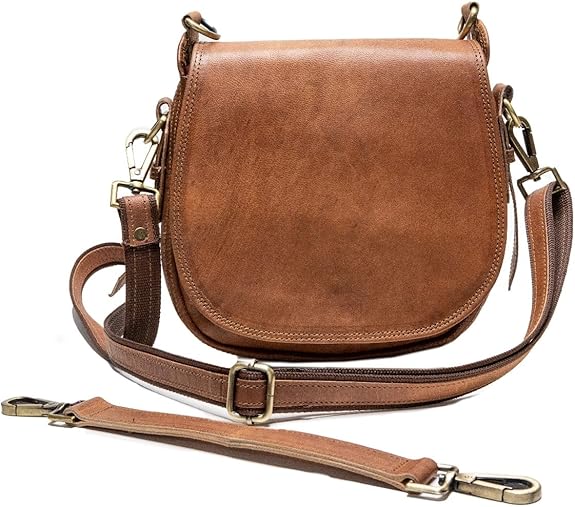 Women's Small Leather Crossbody Purse – Vintage Shoulder & Travel Sling Bag