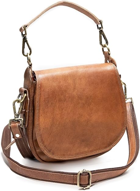 Women's Small Leather Crossbody Purse – Vintage Shoulder & Travel Sling Bag