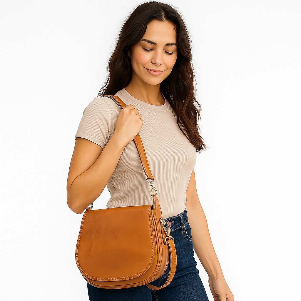 Women's Small Leather Crossbody Purse – Vintage Shoulder & Travel Sling Bag