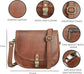 Women's Vintage Brown Leather Crossbody Bags