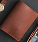 Brown Leather Passport Holder Travel Wallet Case