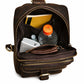 Handmade Full-Grain Leather Crossbody Bag with Adjustable Strap