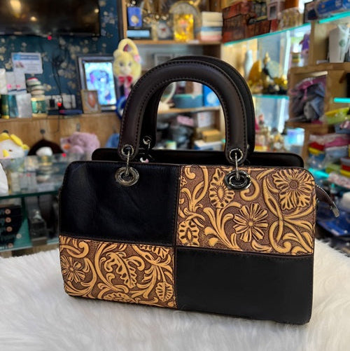 Luxurious Embossed Totem Handbag