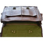 Classic Leather Messenger Briefcase Bag