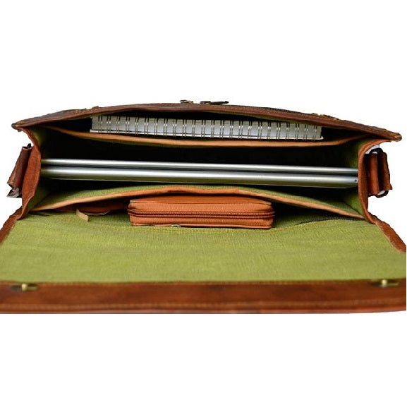 Expandable Laptop Flap Messenger Bag