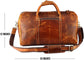 Full Grain Leather Weekender Overnight Duffle Bag