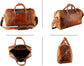 Full Grain Leather Weekender Overnight Duffle Bag