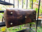 Full Grain Personalized Leather Weekender Luggage Duffle Bag