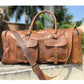 Genuine Leather Duffle Luggage Bag for Travel