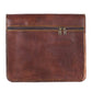 Genuine Leather Flap Messenger Bag  (Brown)