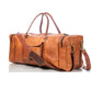 Genuine Leather Overnight Weekender Luggage Duffle Bag