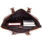 Genuine Leather Women's Brown Laptop Messenger Bag