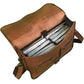 Genuine Vintage Leather Messenger Bag For Office
