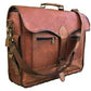 Genuine Vintage Leather Messenger Bag For Office