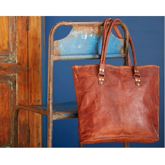 Handmade Genuine Leather Woman Tote Bag