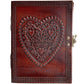 Handmade Leather Celtic Heart Design Notebook