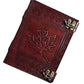 Handmade Leather Leaf Journal Notebook 