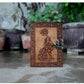 Handmade Leather Wolf Embossed Journal