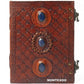 Handmade Vintage Brown Diary Three Stone Blue 